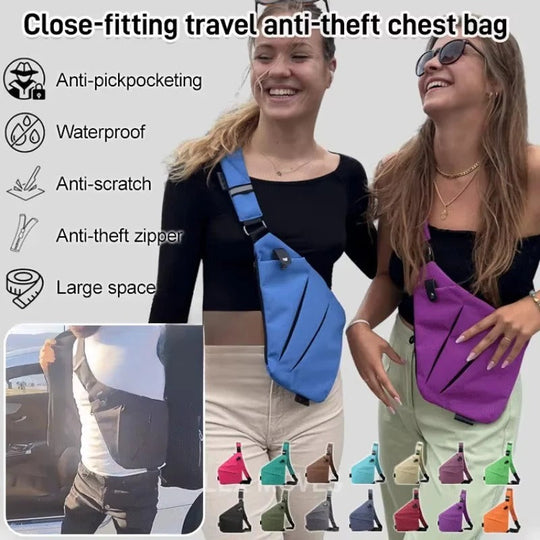 Crossbody Sling Bag with Adjustable Strap and Padded Back