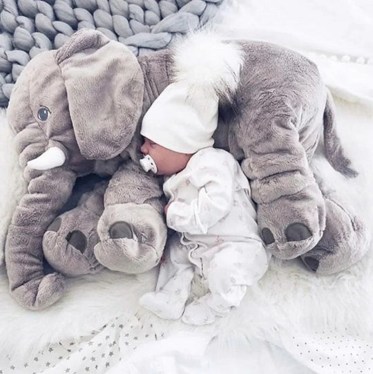 Cuddle Pillow with Soft Fabric and Elephant Design
