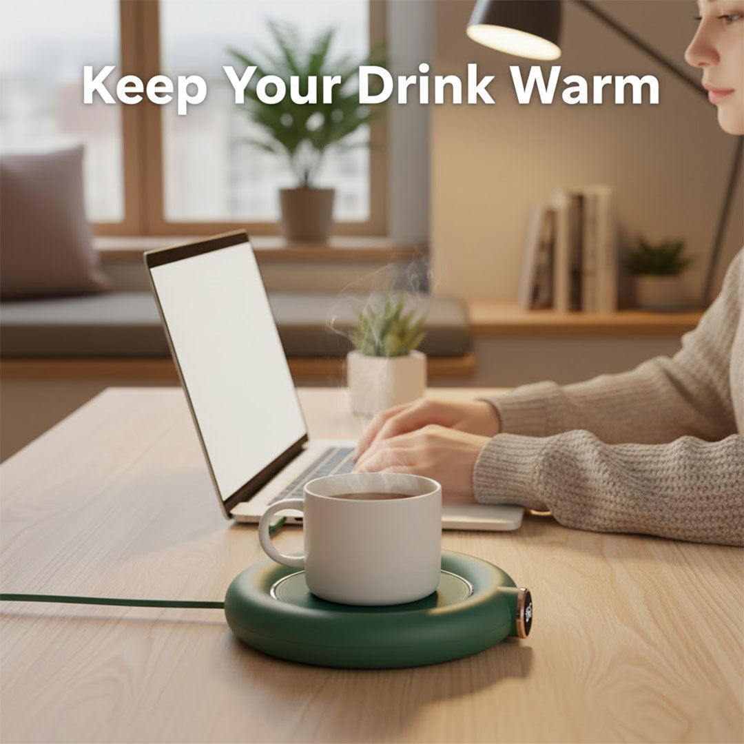 Cup Warmer with Digital Display and Adjustable Heat