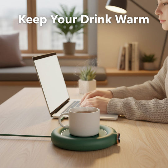 Cup Warmer with Digital Display and Adjustable Heat