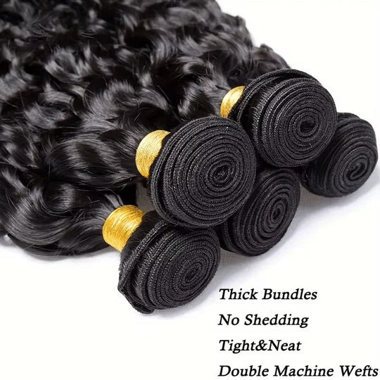Curly Hair Extensions with Brazilian Curls and Kinky Texture