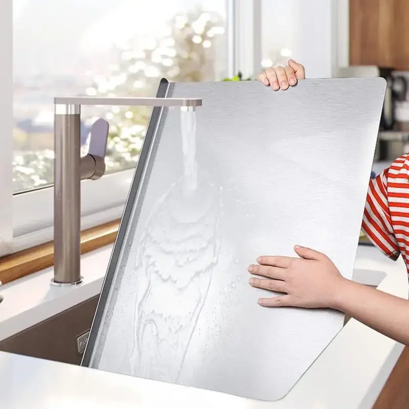 Cutting Board with Stainless Steel Surface and Durable Design
