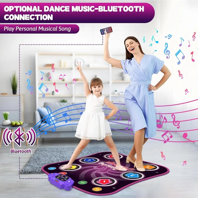 Dance Mat with Interactive Levels and Fun Challenges