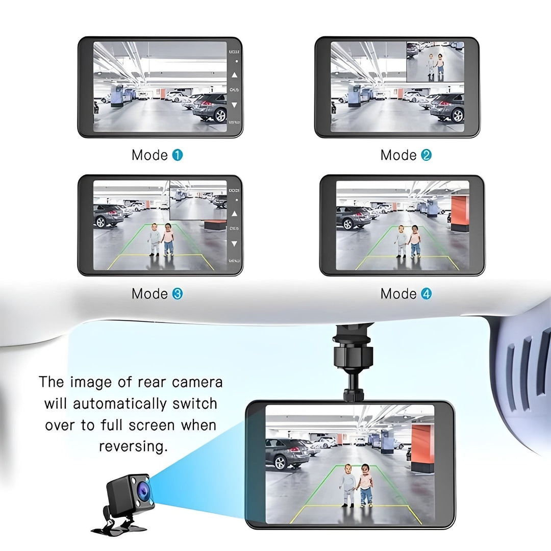 Dash Camera with 1080P Recording and Dual Lens