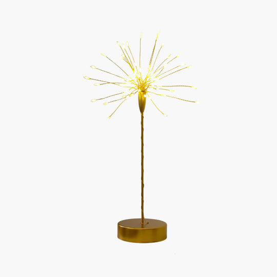 Decorative Light with Gold Finish and LED Glow
