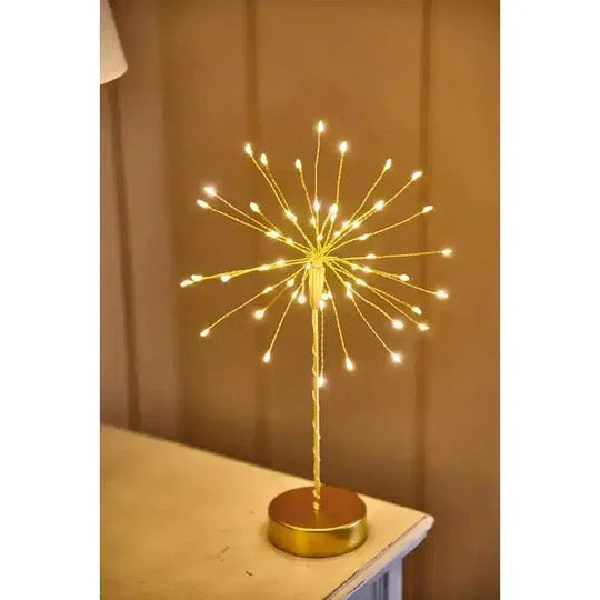 Decorative Light with Gold Finish and LED Glow