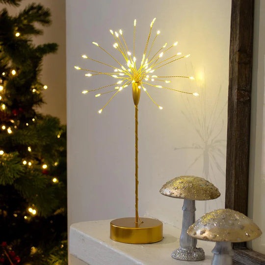 Decorative Light with Gold Finish and LED Glow