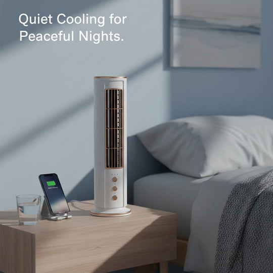 Desk Fan with Bladeless Design and Remote Control