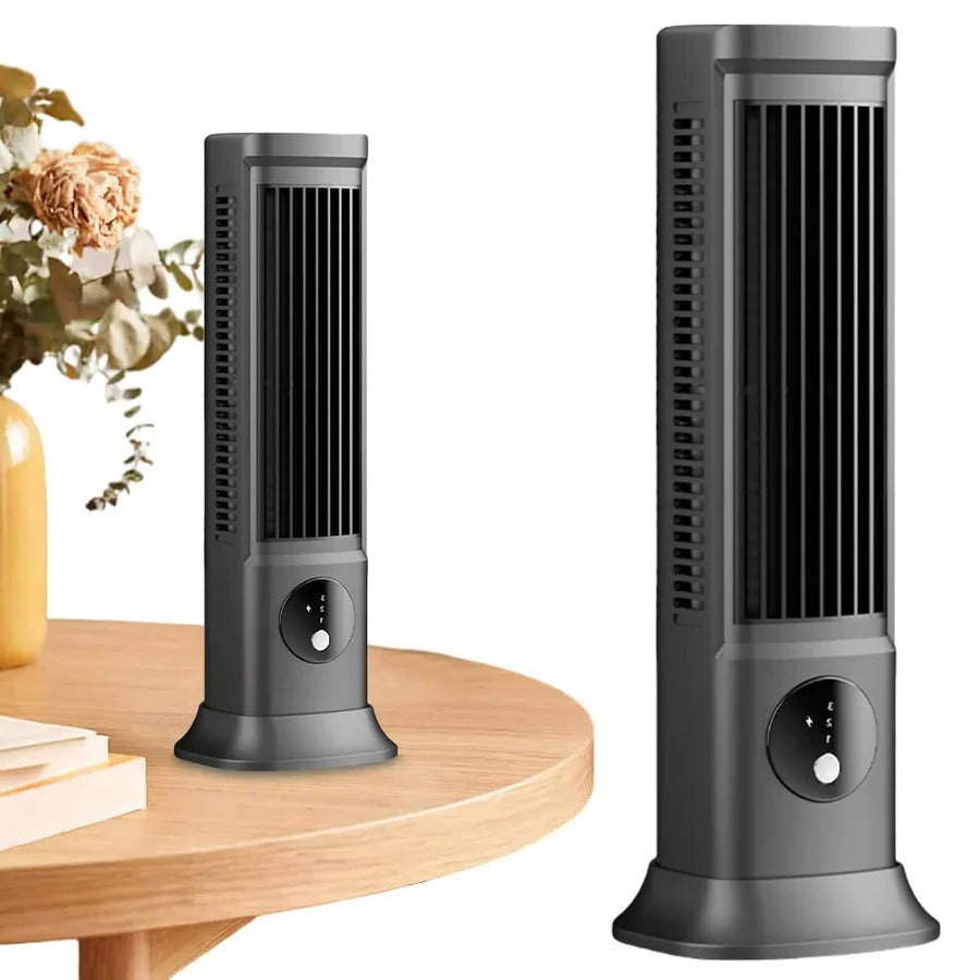 Desk Fan with Rechargeable Battery and Compact Design