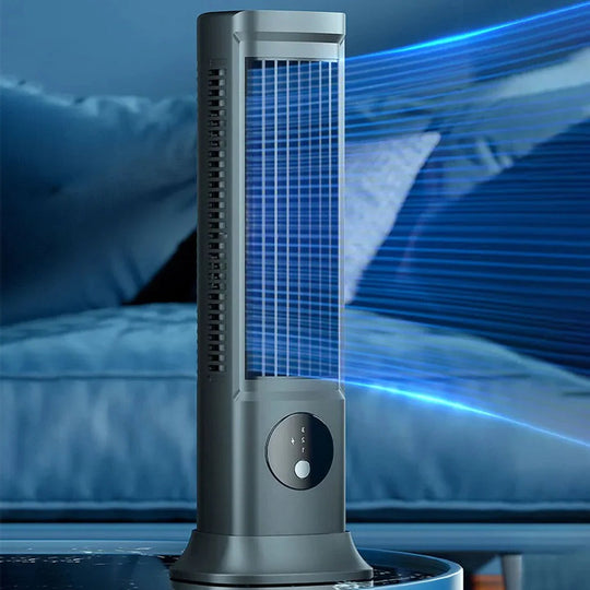 Desk Fan with Rechargeable Battery and Compact Design
