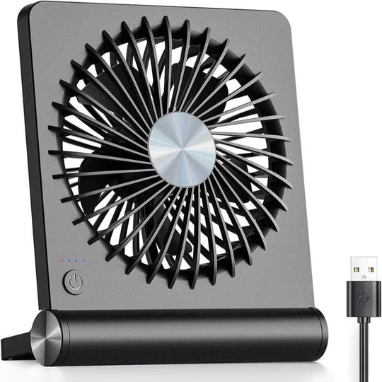 Desk Fan with USB Power and Adjustable Angle