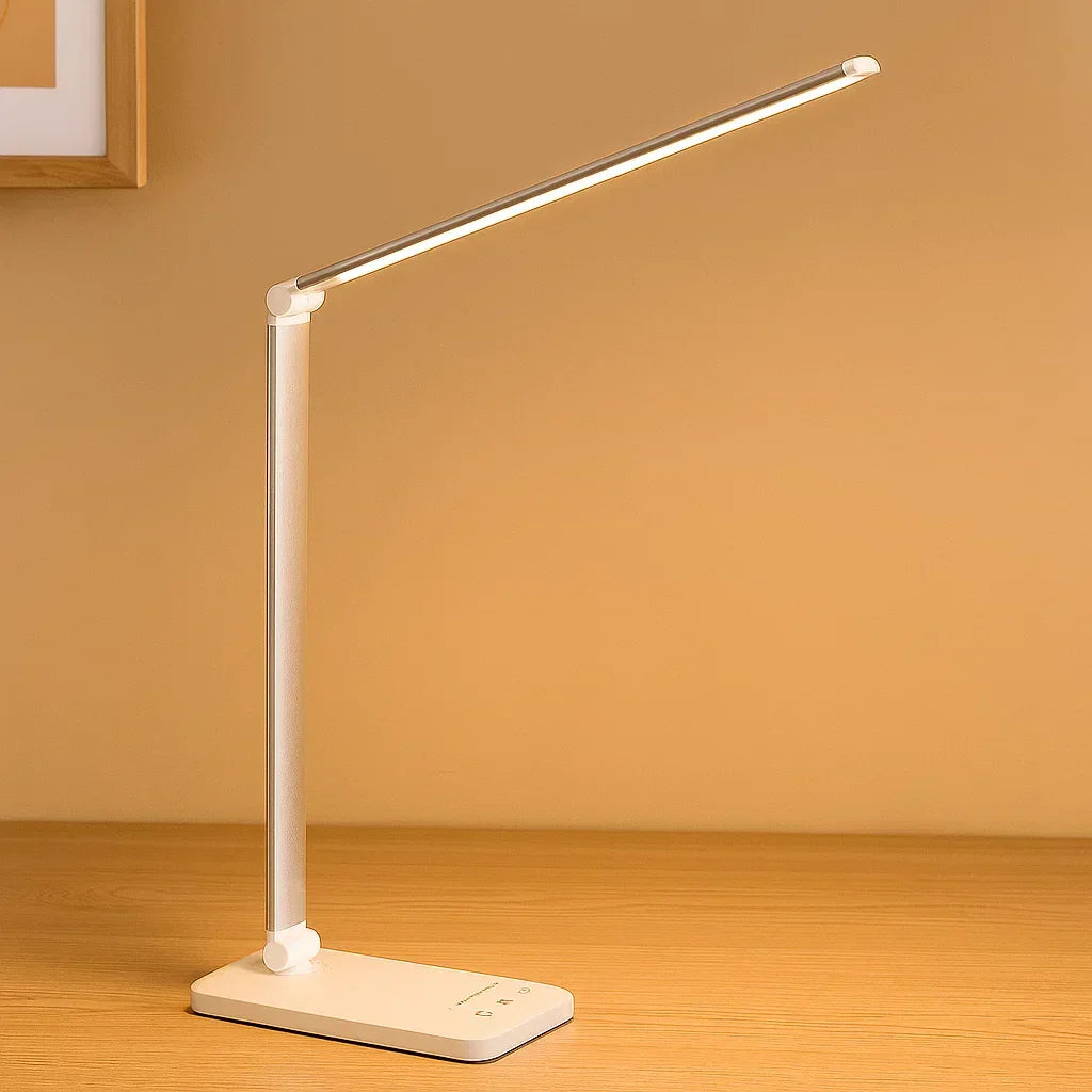 Desk Lamp with Adjustable Brightness and USB Charging