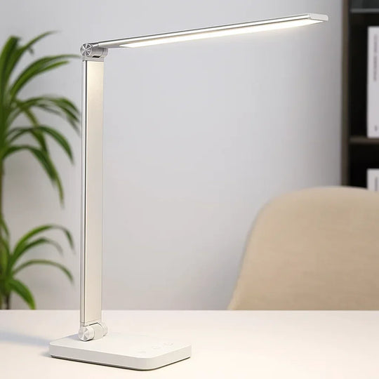 Desk Lamp with Adjustable Brightness and USB Charging