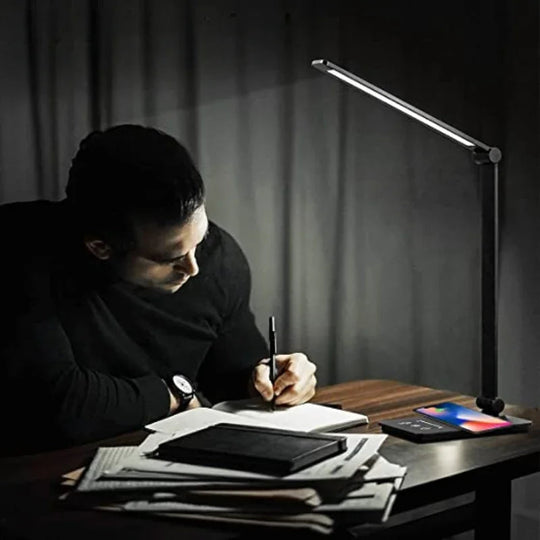 Desk Lamp with Wireless Charging and Touch Control
