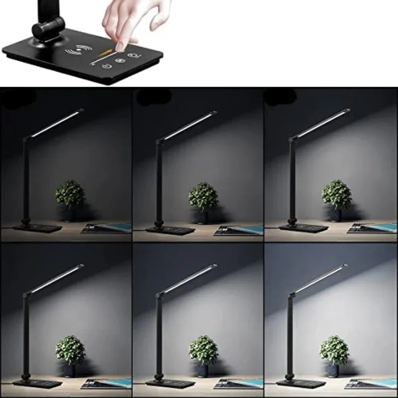 Desk Lamp with Wireless Charging and Touch Control