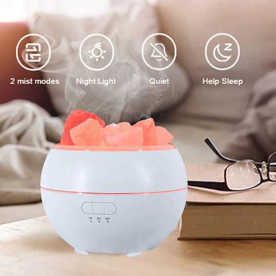 Diffuser with Salt Lamp and USB Power