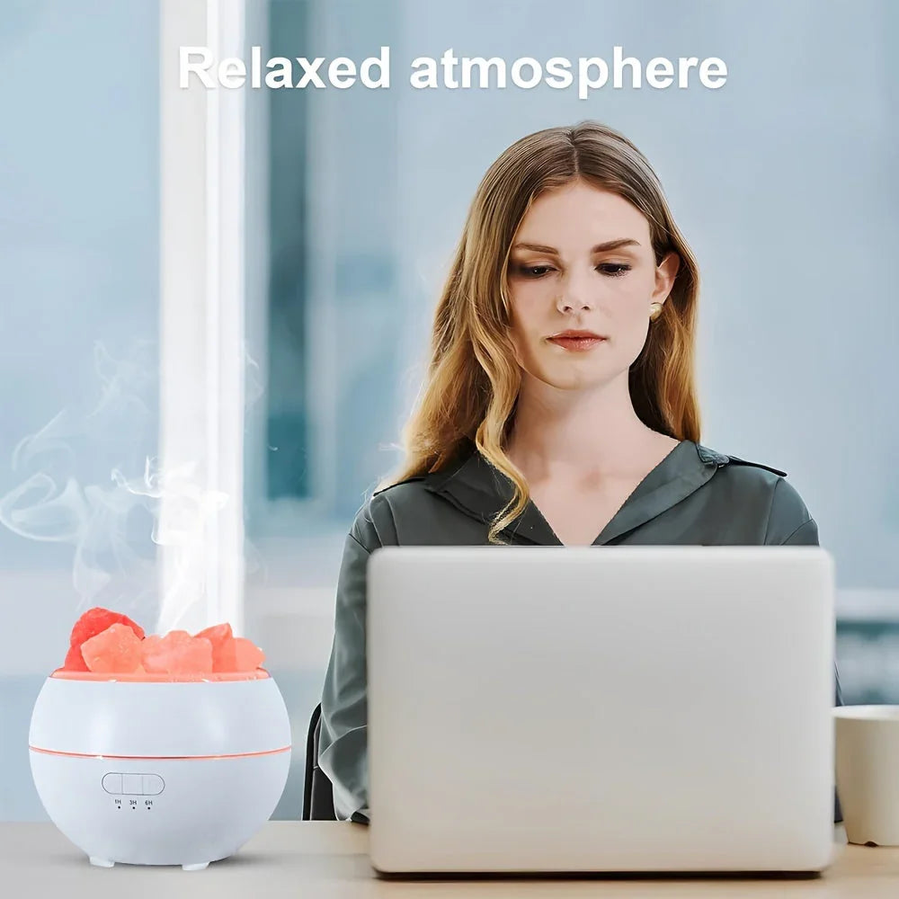 Diffuser with Salt Lamp and USB Power