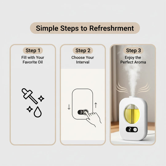 Diffuser with Ultrasonic Technology and Adjustable Settings