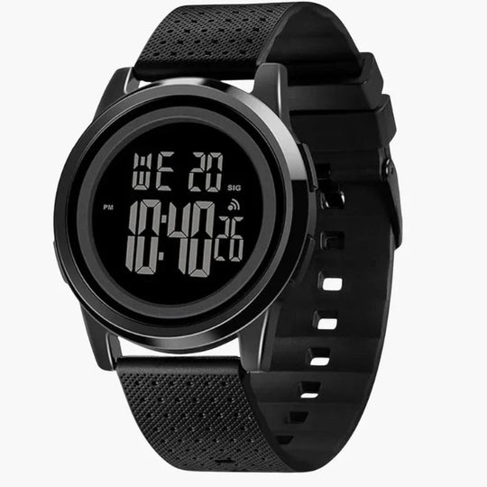 Digital Watch with Water Resistance and Slim Design