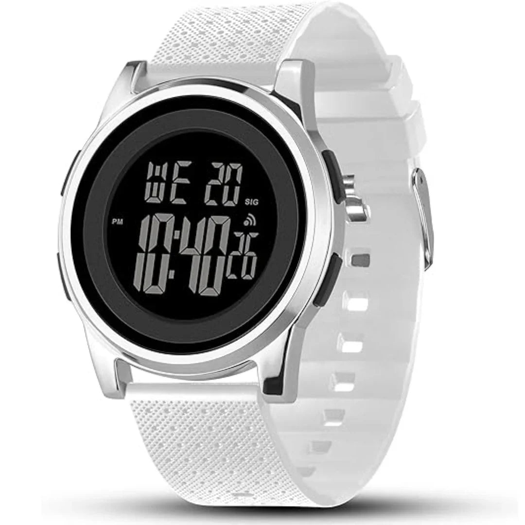 Digital Watch with Water Resistance and Slim Design