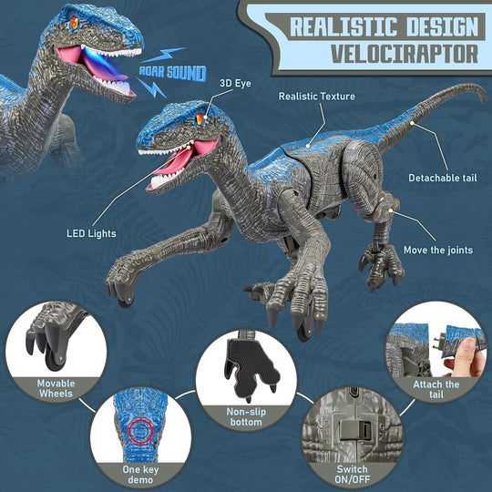 Dinosaur Toy with Remote Control and Sounds