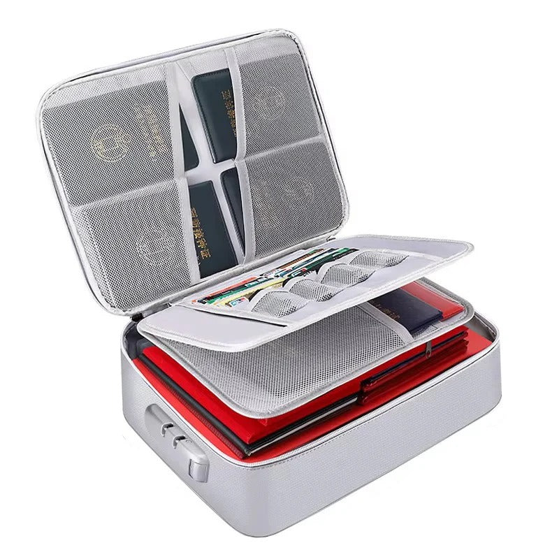 Document Organizer with Durable Handles and Secure Zippers
