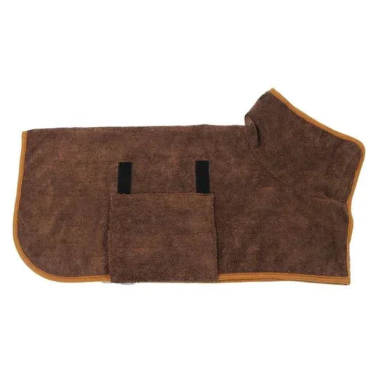 Dog Bathrobe with Quick-Drying Fabric and Adjustable Fit