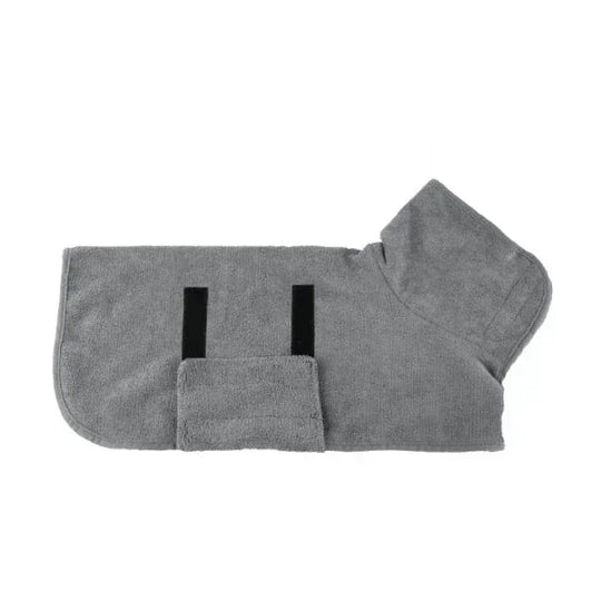 Dog Bathrobe with Quick-Drying Fabric and Adjustable Fit