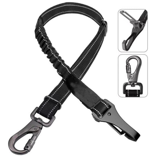 Dog Car Seat with Safety Harness and Adjustable Strap