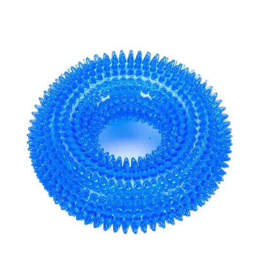 Dog Chew Toy with Squeaker and Durable Rubber