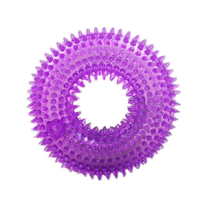 Dog Chew Toy with Squeaker and Durable Rubber