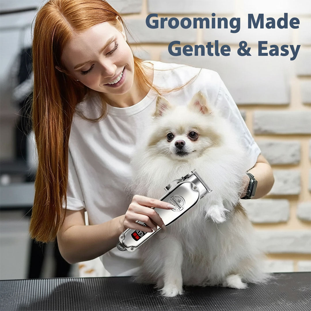 Dog Clipper with Rechargeable Battery and Metal Design