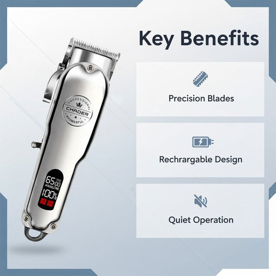 Dog Clipper with Rechargeable Battery and Metal Design