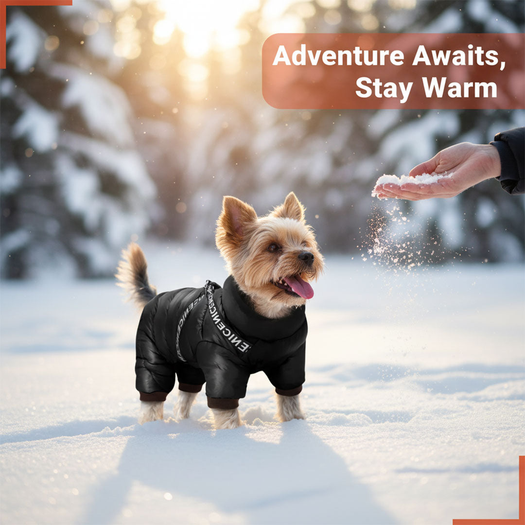 Dog Coat with Insulated Warmth and Cold Weather Protection