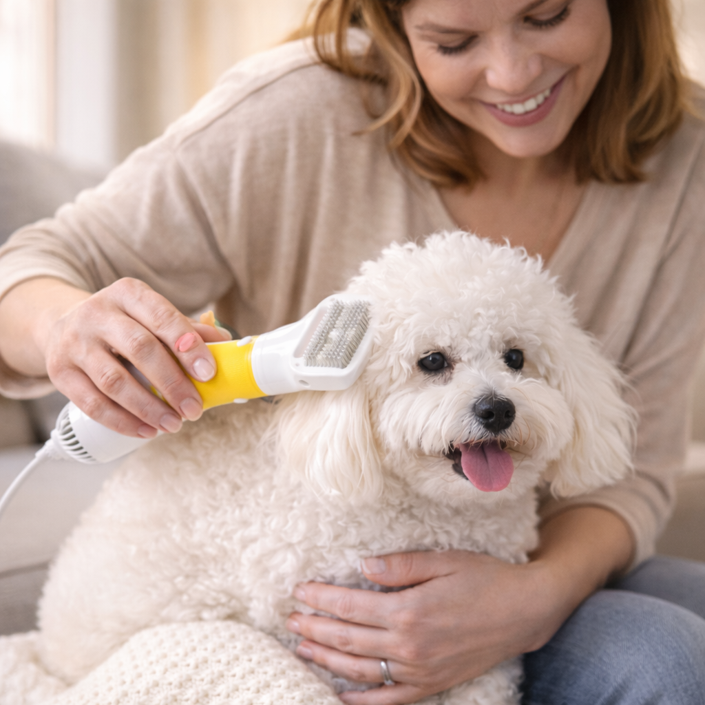 Dog Grooming Kit with Hair Dryer and Brush