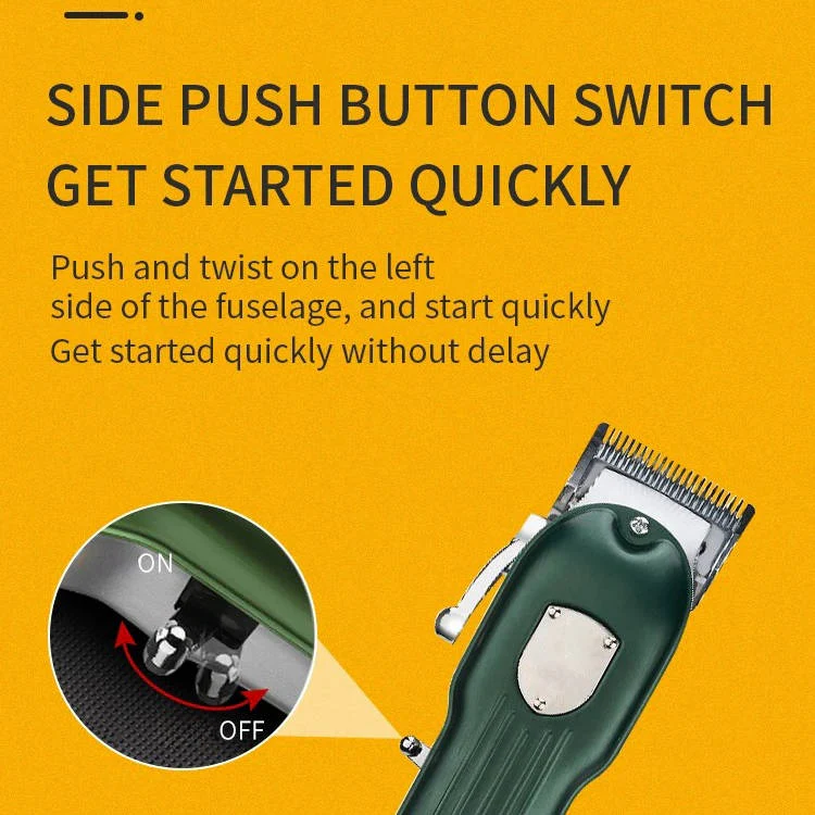Dog Hair Clipper with Metal Blade and Rechargeable Battery