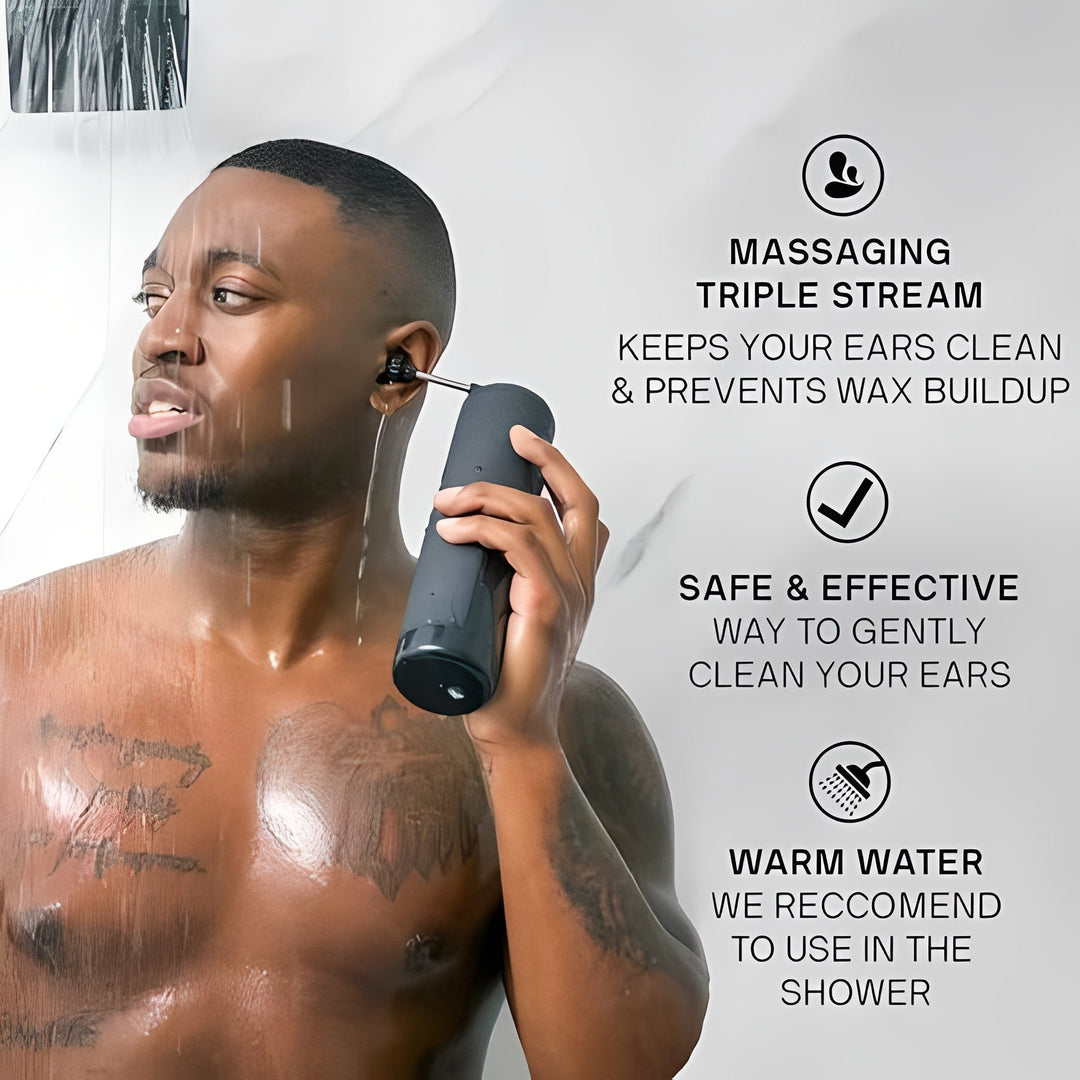 Ear Cleaning Device with Water-Based Rinsing and USB Rechargeable Battery