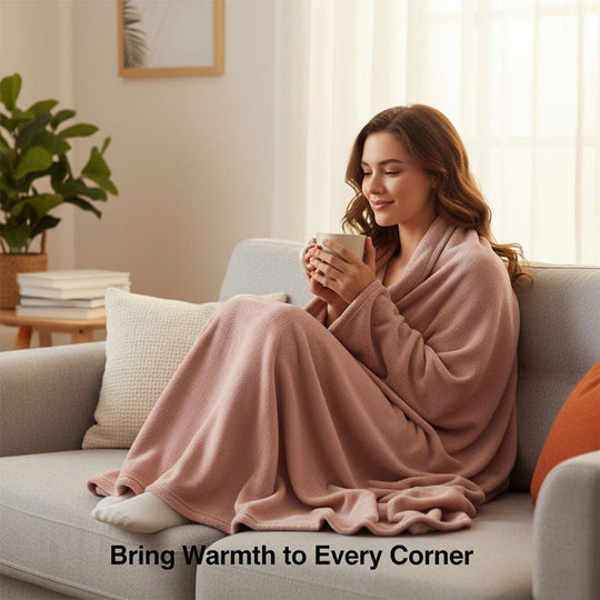 Electric Blanket with Cordless Design and USB Heating