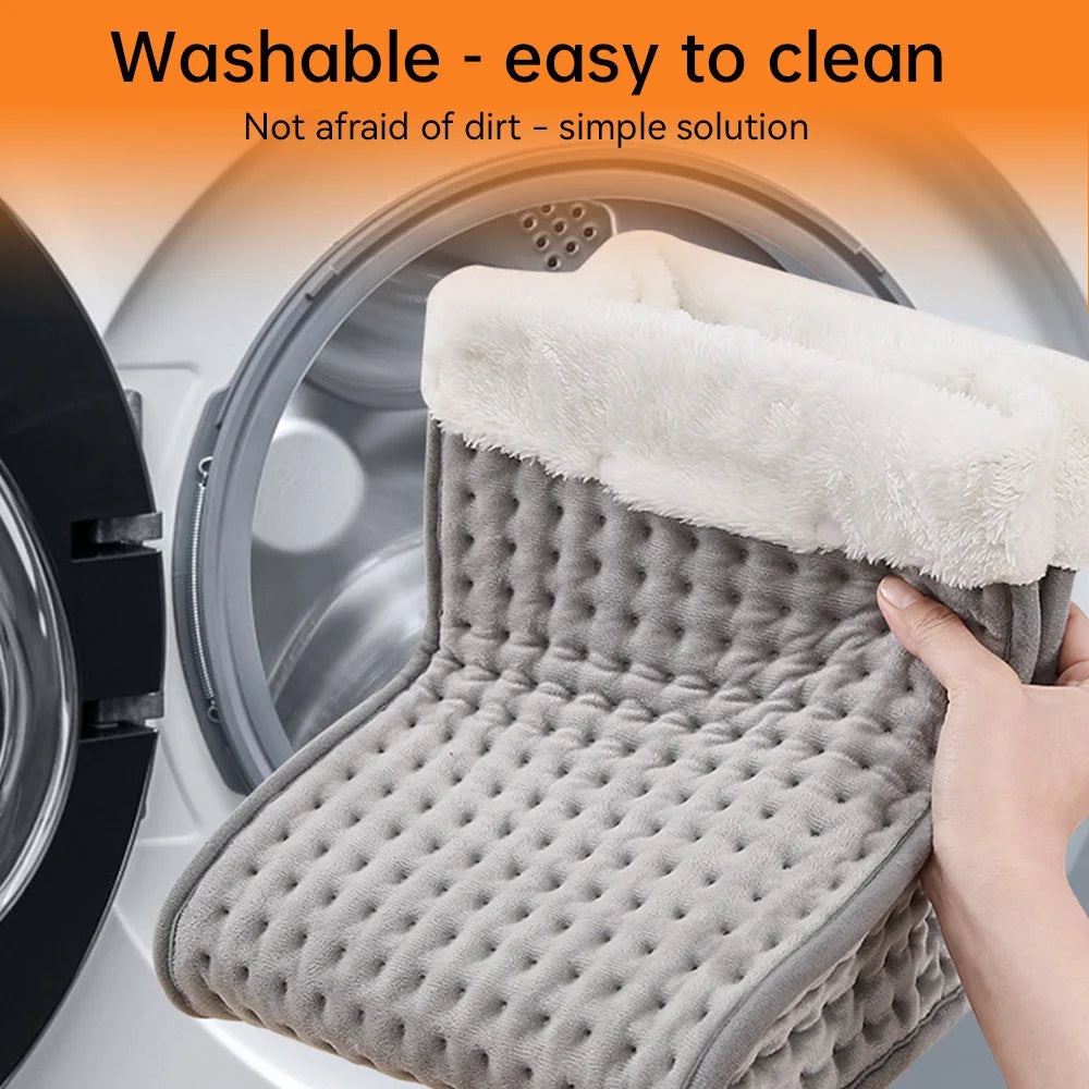 Electric Foot Warmer with Adjustable Heat and Soft Plush Surface