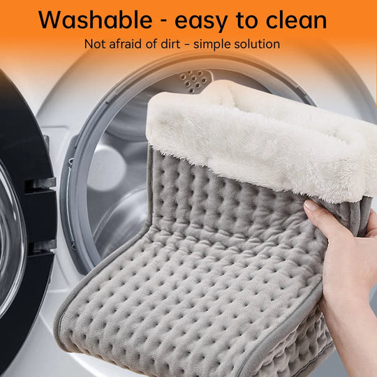 Electric Foot Warmer with Adjustable Heat and Soft Plush Surface
