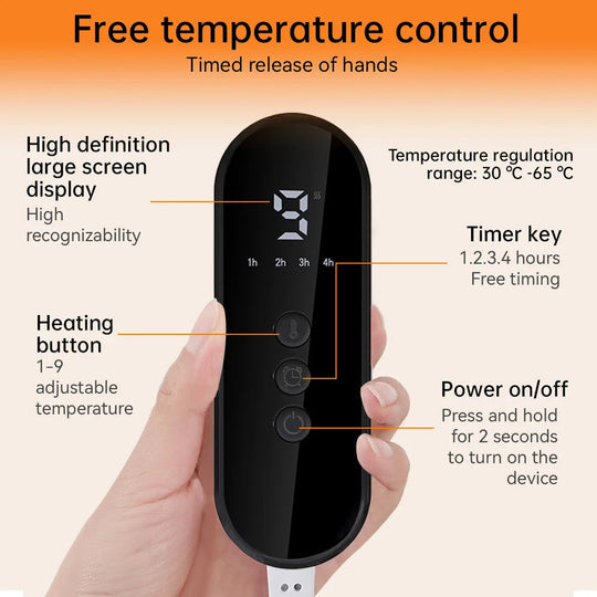 Electric Foot Warmer with Adjustable Heat and Soft Plush Surface