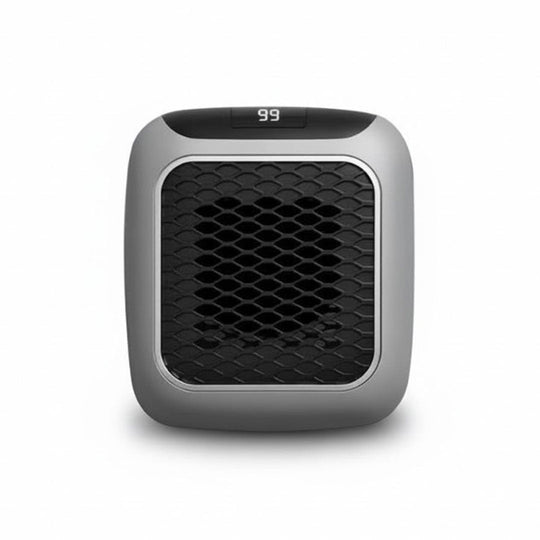 Electric Heater with Adjustable Thermostat and Compact Design