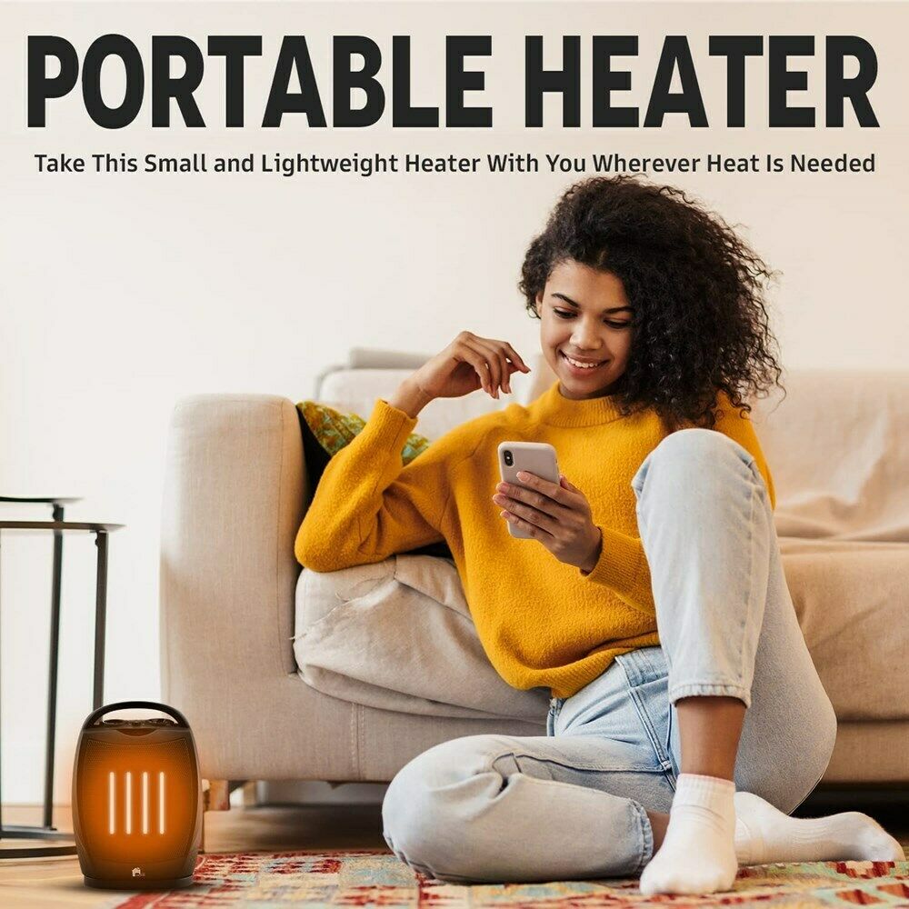 Electric Heater with Quiet Operation and Thermostat