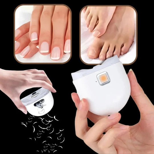 Electric Nail Trimmer with Rechargeable Battery and LED Light