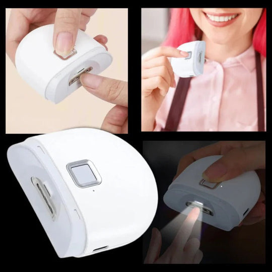 Electric Nail Trimmer with Rechargeable Battery and LED Light