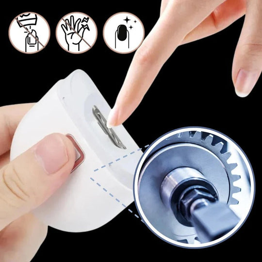 Electric Nail Trimmer with Rechargeable Battery and LED Light