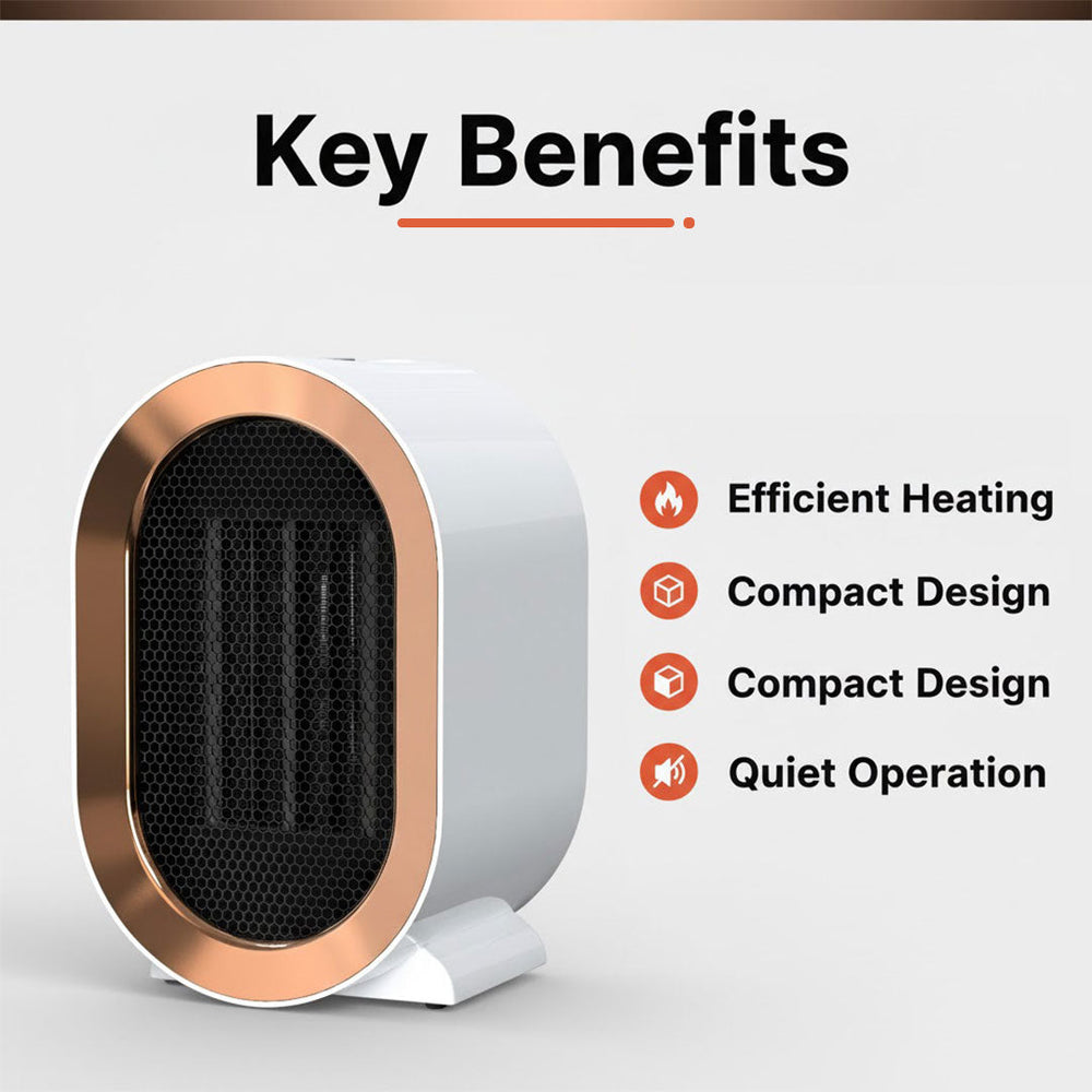 Electric Radiator with Ceramic Heating and Portable Design