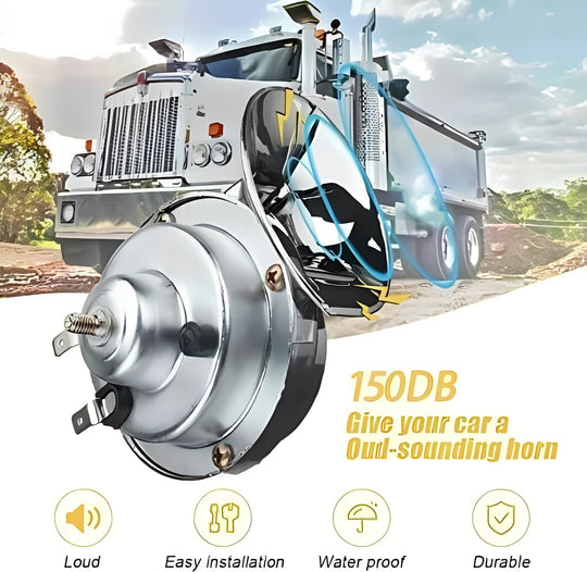Electric Vehicle Horn with Loud Sound and Air Compressor