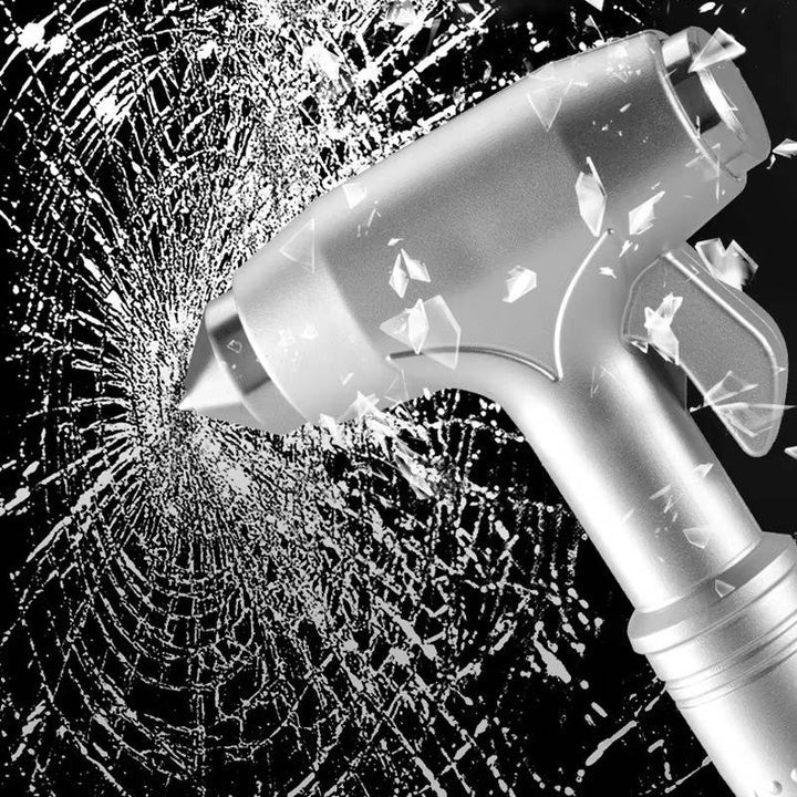 Emergency Car Hammer with Tungsten Steel Tip and Seatbelt Cutter