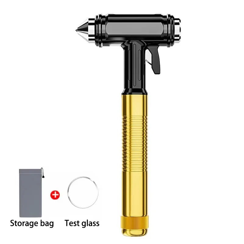 Emergency Car Tool with Window Breaker and Seatbelt Cutter